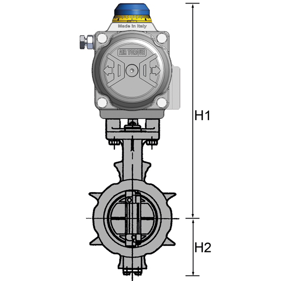 Automatiseringsset Tomoe vlinderklep&nbsp;&nbsp;|&nbsp;&nbsp;Tomoe KP-1063 / 1064